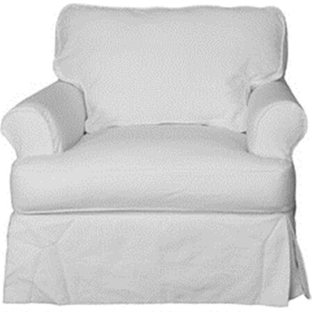 Sunset Trading Horizon Slipcovered Chair Warm White SU-117620-423080
